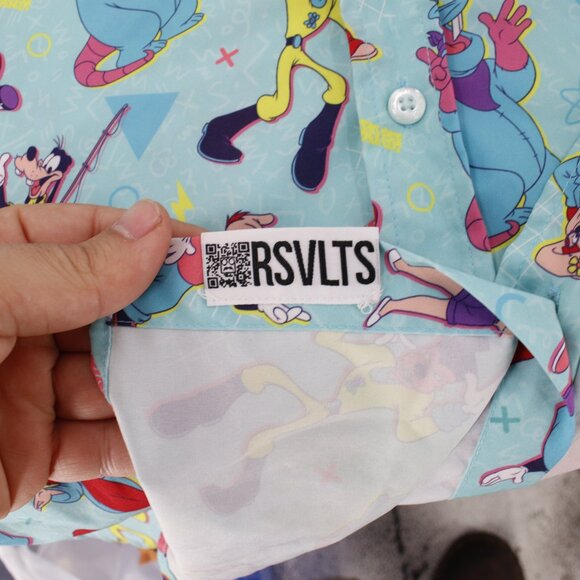 RSVLTS Shirt Mens 3XL Disney A Goofy Movie The Whole Goofin Gang Button Down - Picture 15 of 15